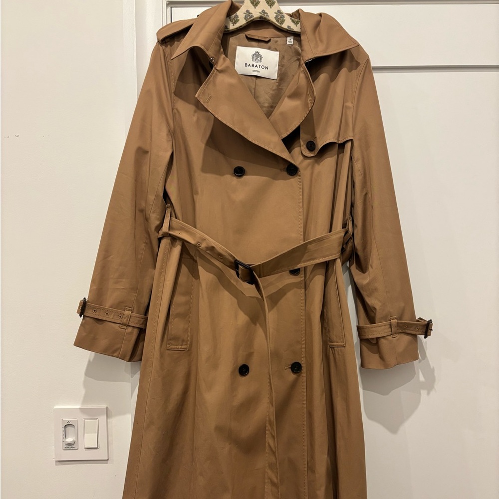 SOLD Aritzia Babaton Camel Trench Coat